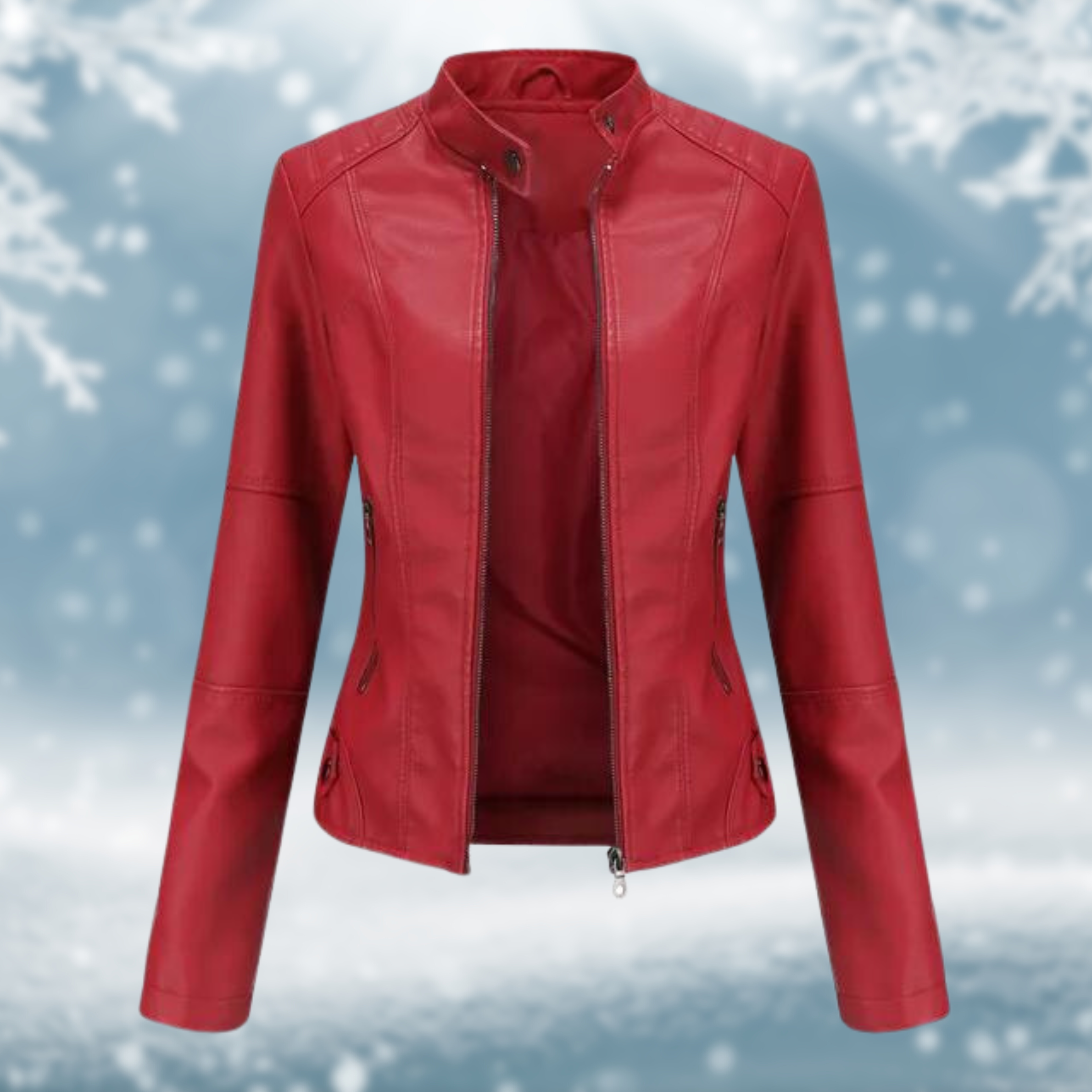 Vegane Lederjacke