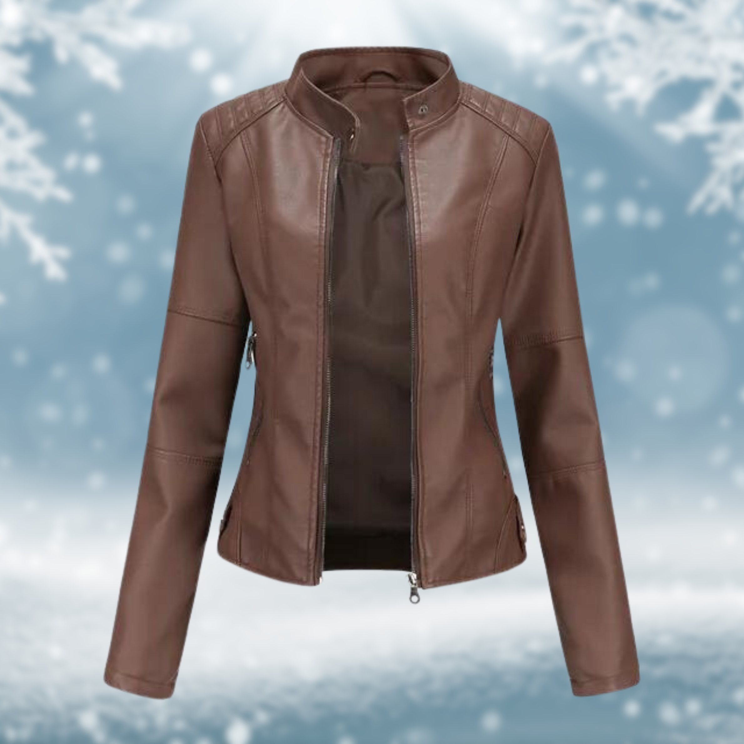 Vegane Lederjacke