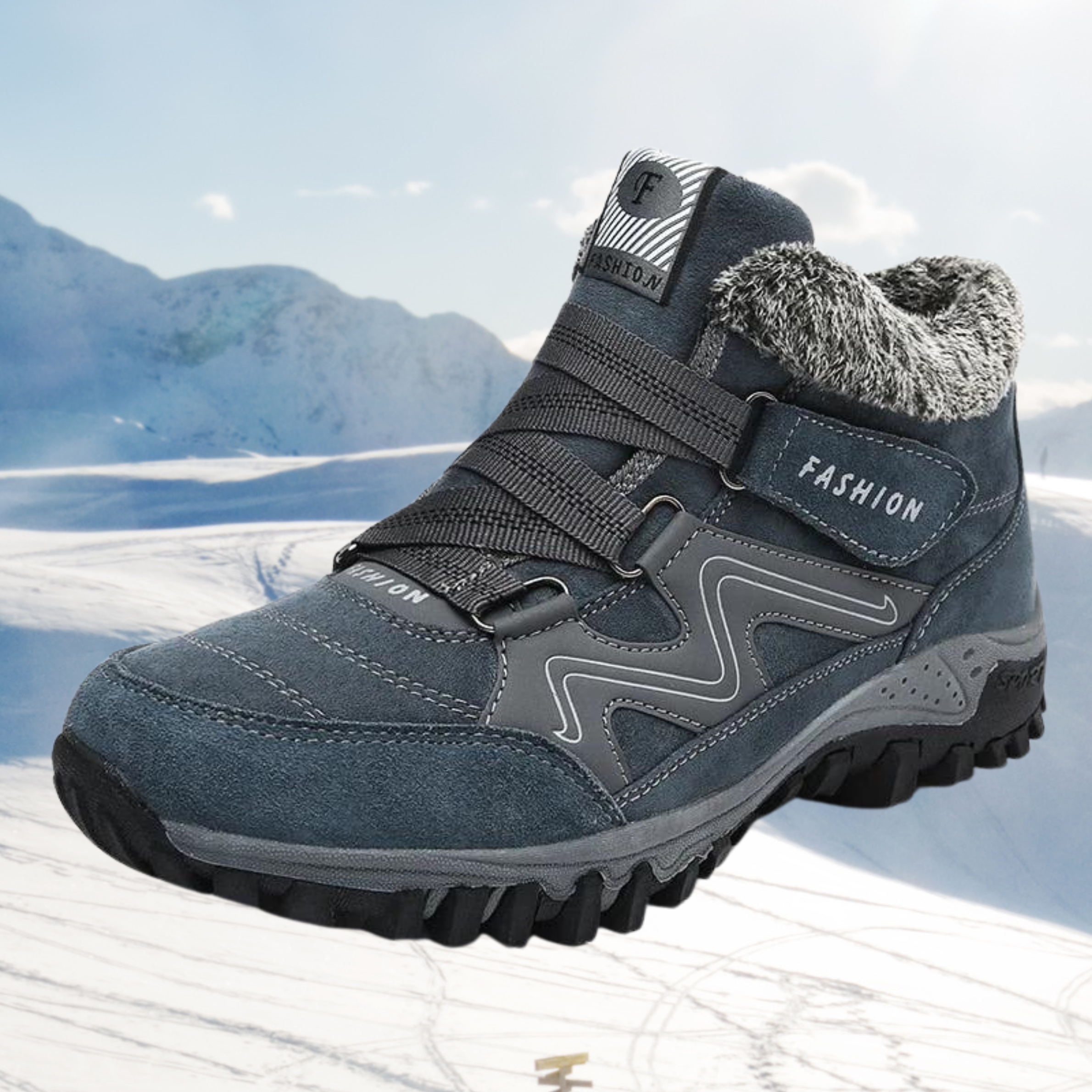 Warme gefütterte Stiefel für Damen