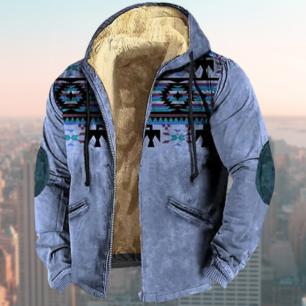 Valenzora | Kapuzenjacke mit Tribal-Print