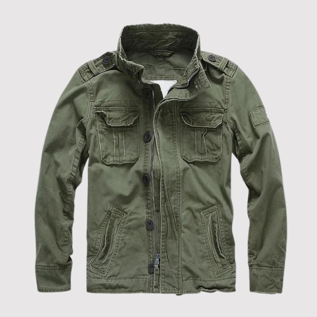 Valenzora | Retro Denim Jacket with Multiple Pockets