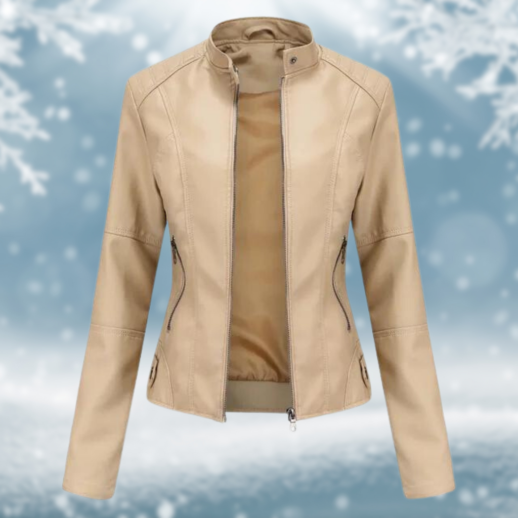 Vegane Lederjacke