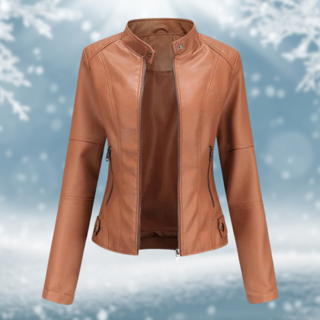 Vegane Lederjacke