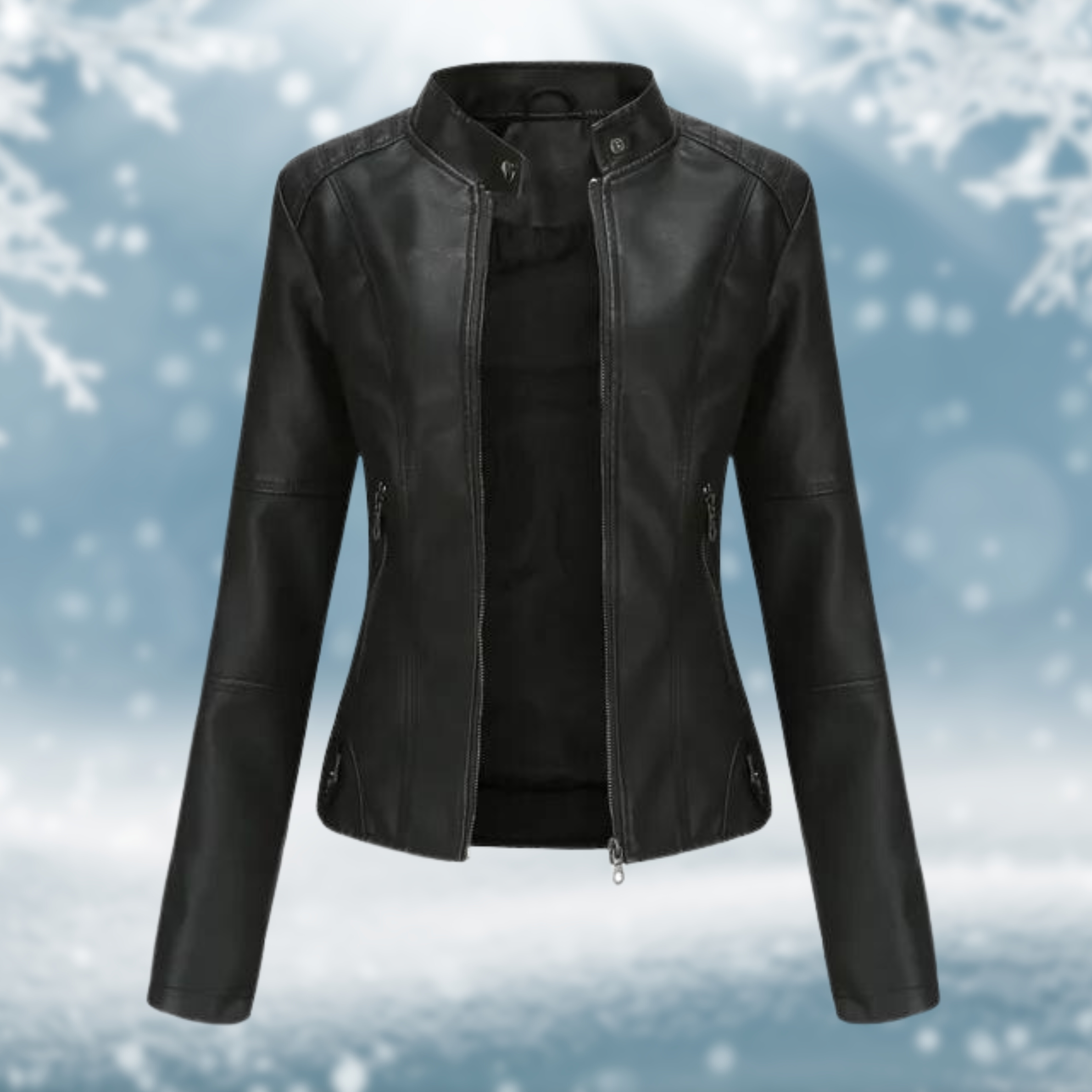 Vegane Lederjacke