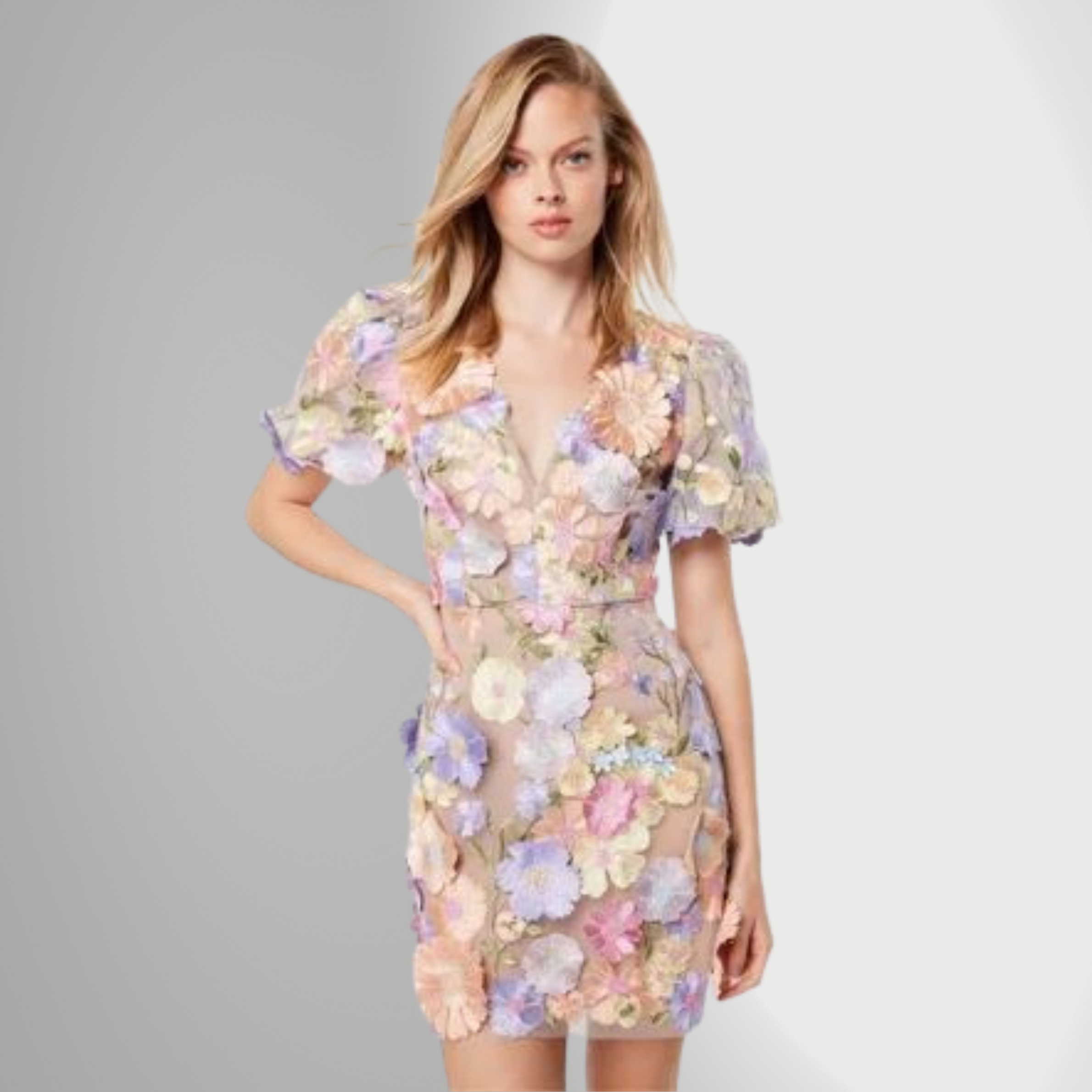 dress | With floral design