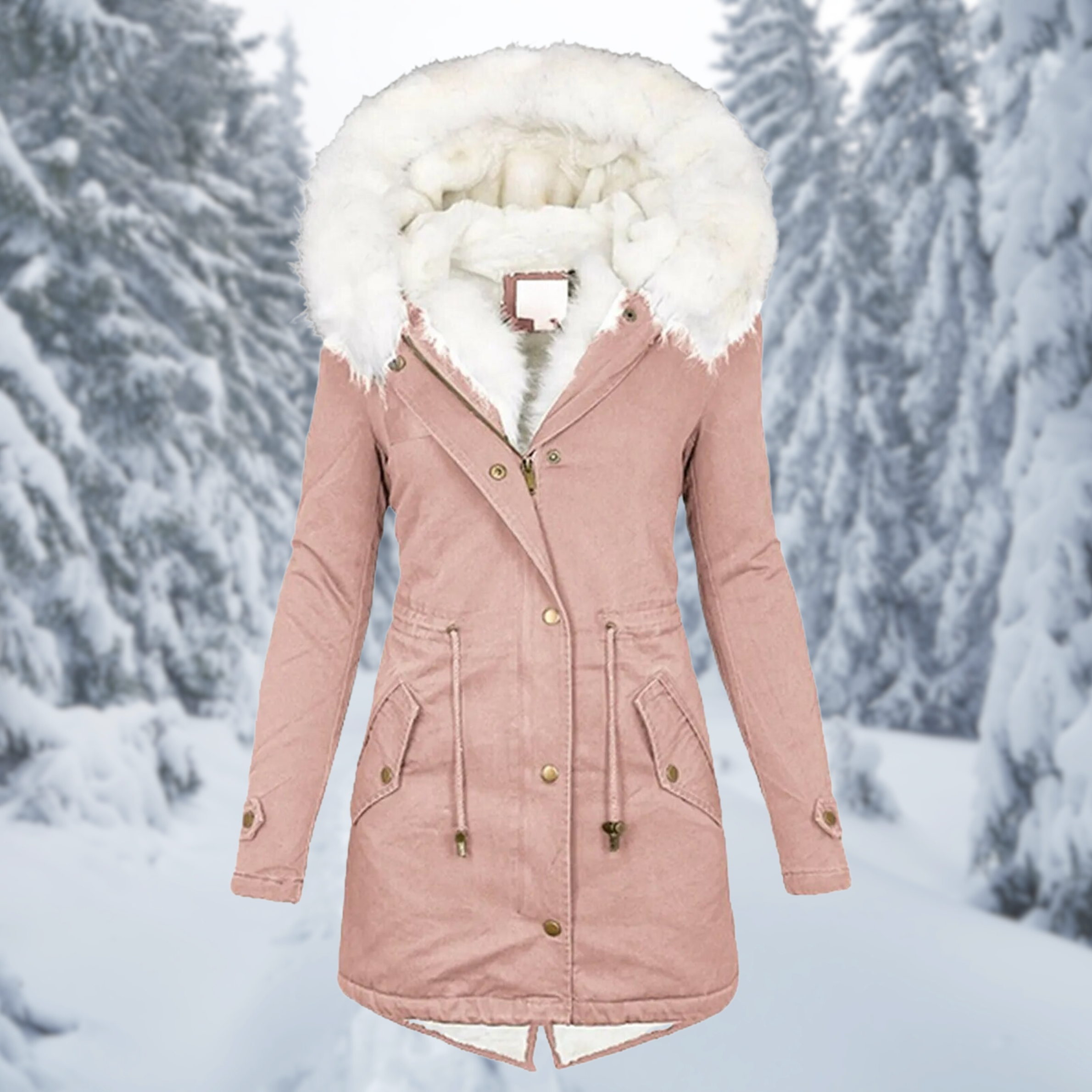 Women's Winter Warm Jacket, Mid-Length