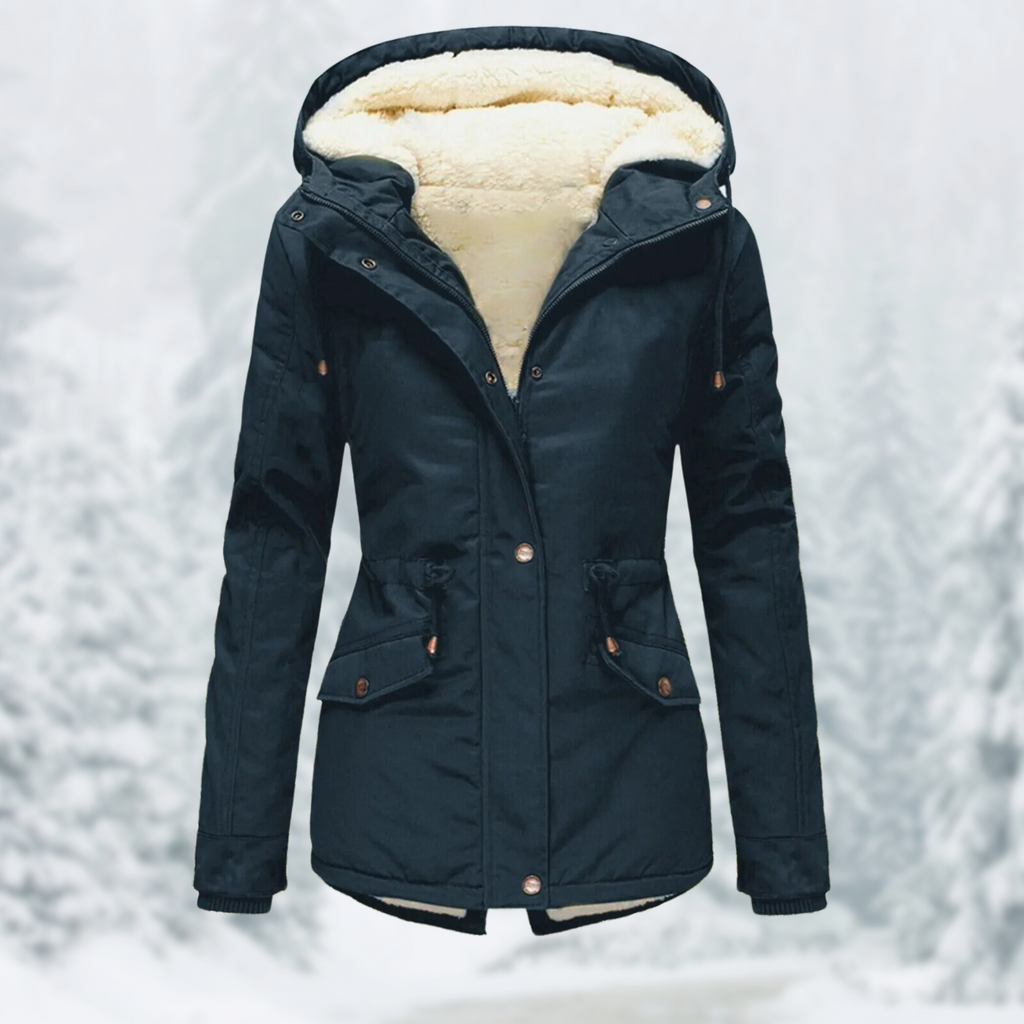 Valenzora - Women's hooded coat with drawstring