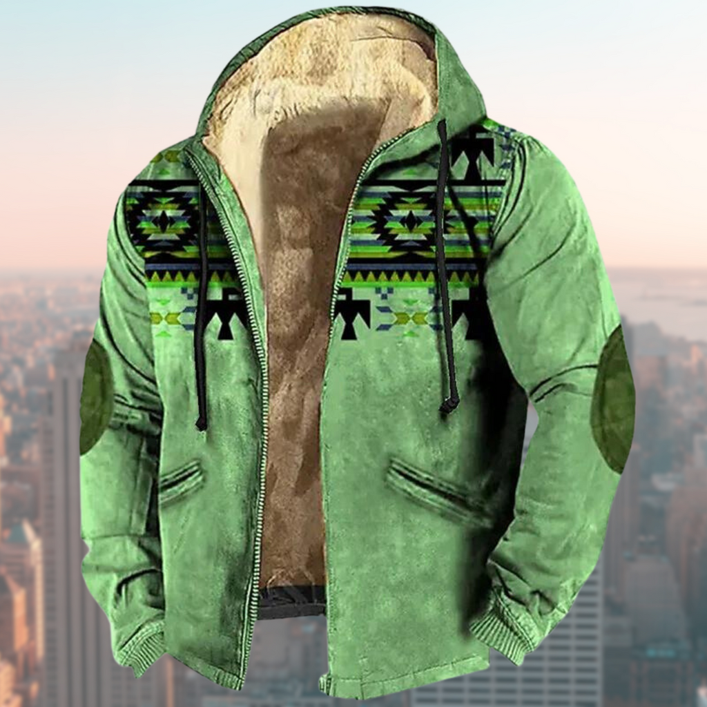 Valenzora | Kapuzenjacke mit Tribal-Print