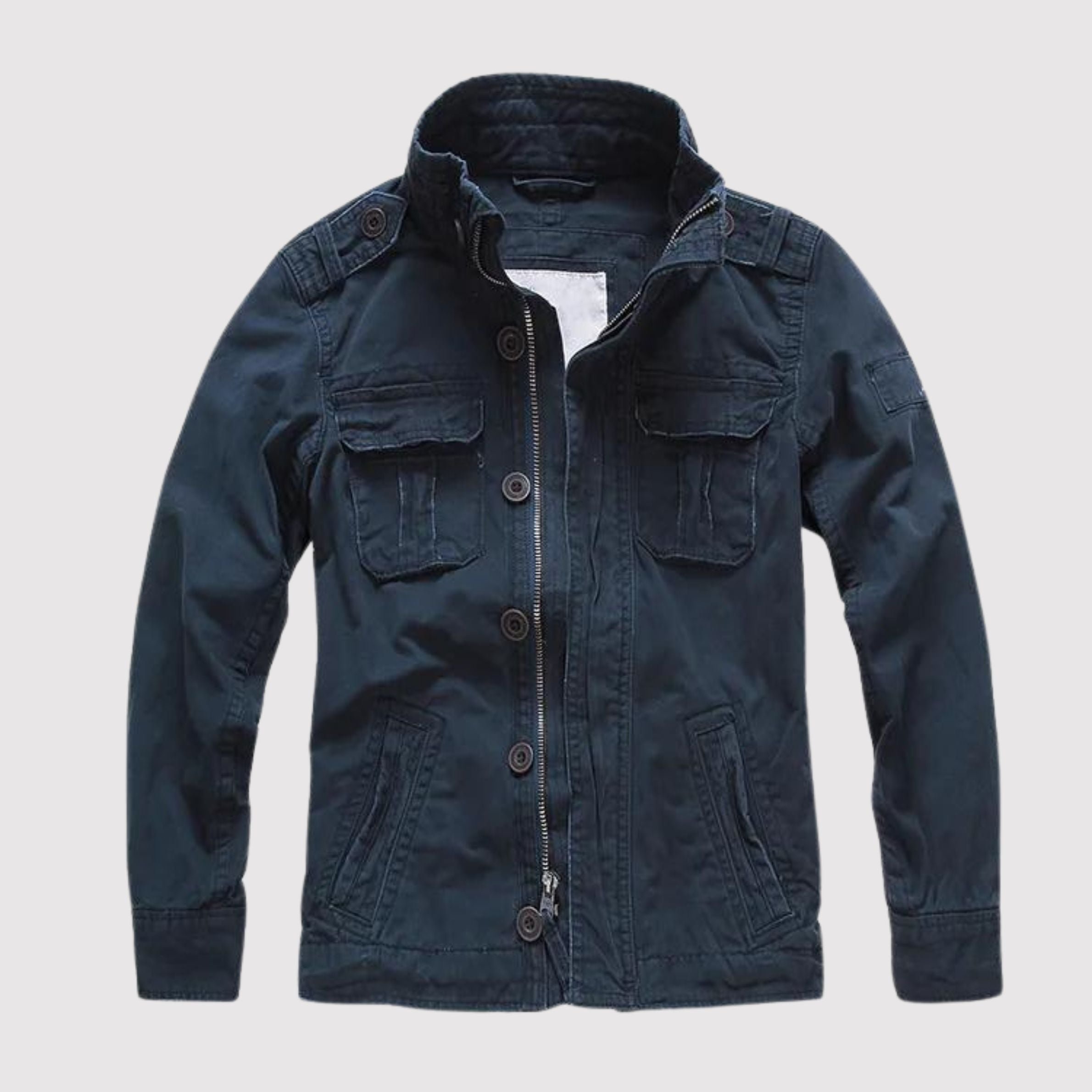 Valenzora | Retro Denim Jacket with Multiple Pockets