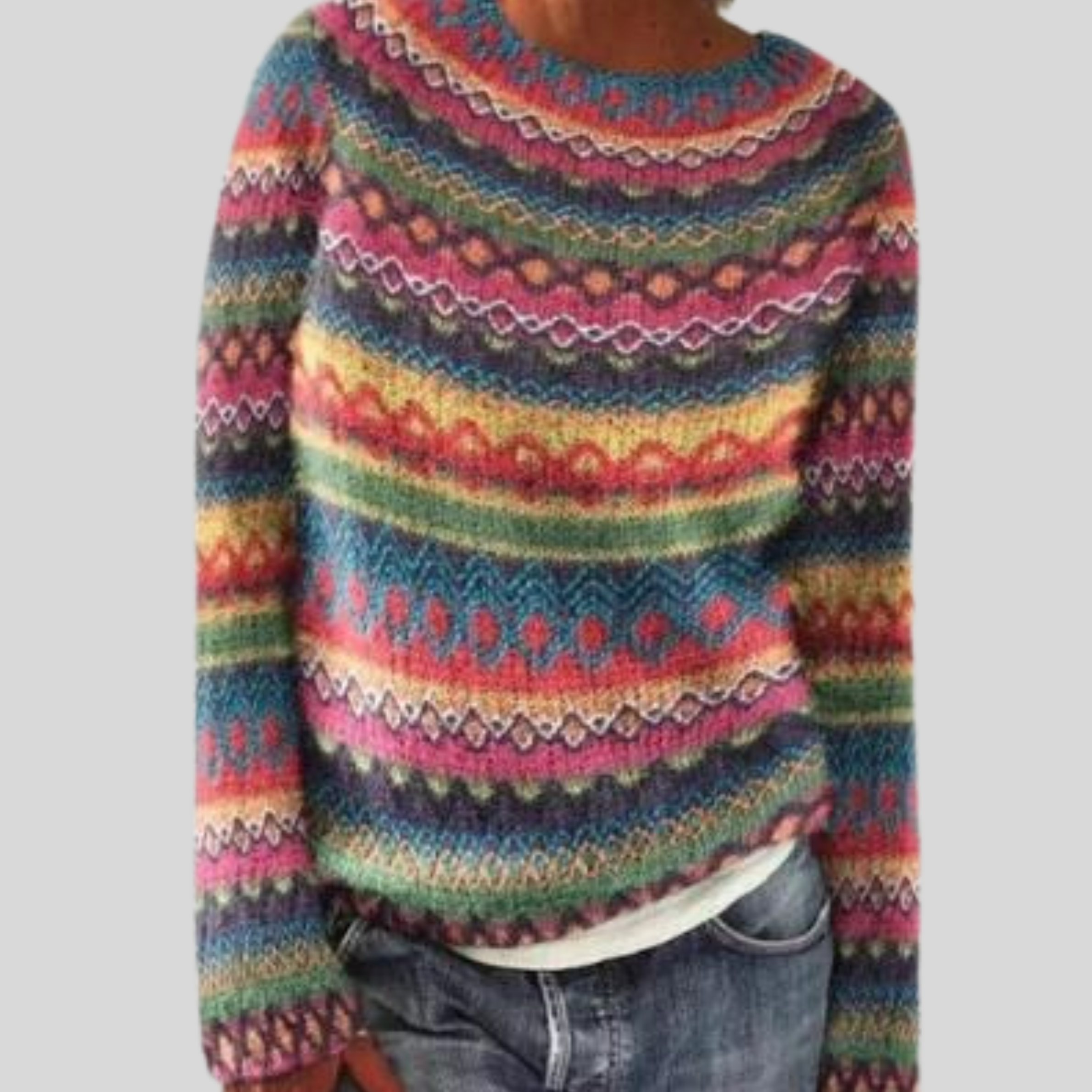 Valenzora | Elegantes Design und bedruckter Pullover