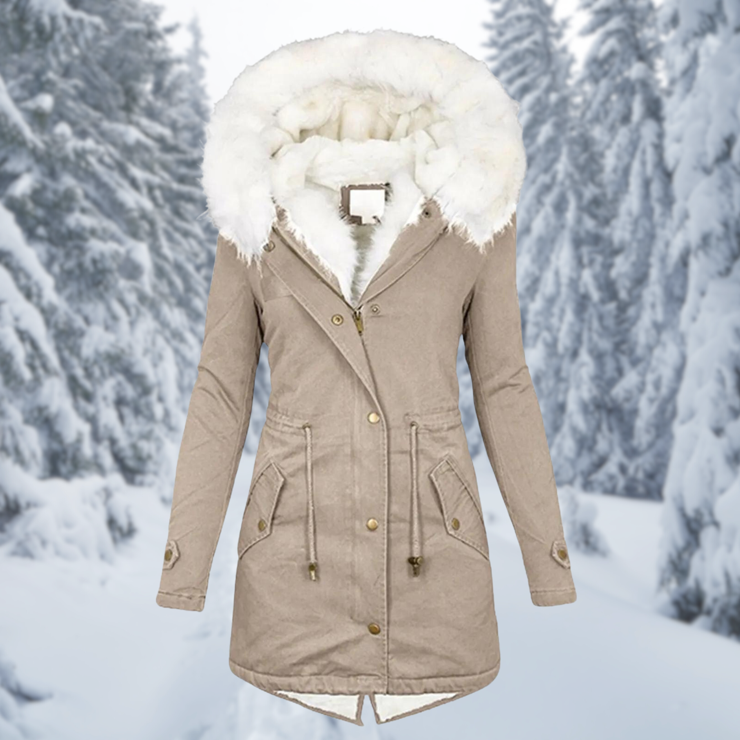Women's Winter Warm Jacket, Mid-Length