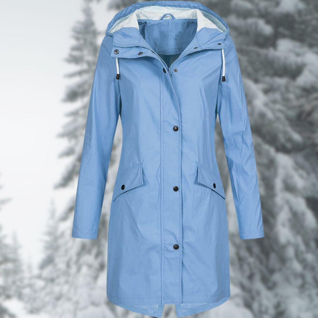 Valenzora | Fashionable, long and waterproof raincoat