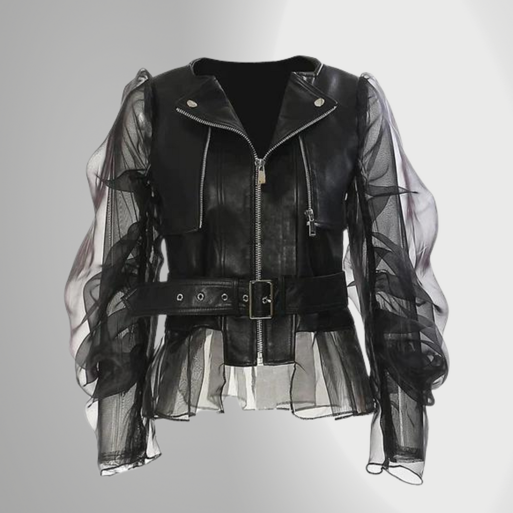 Valenzora | Elegant leather jacket for women