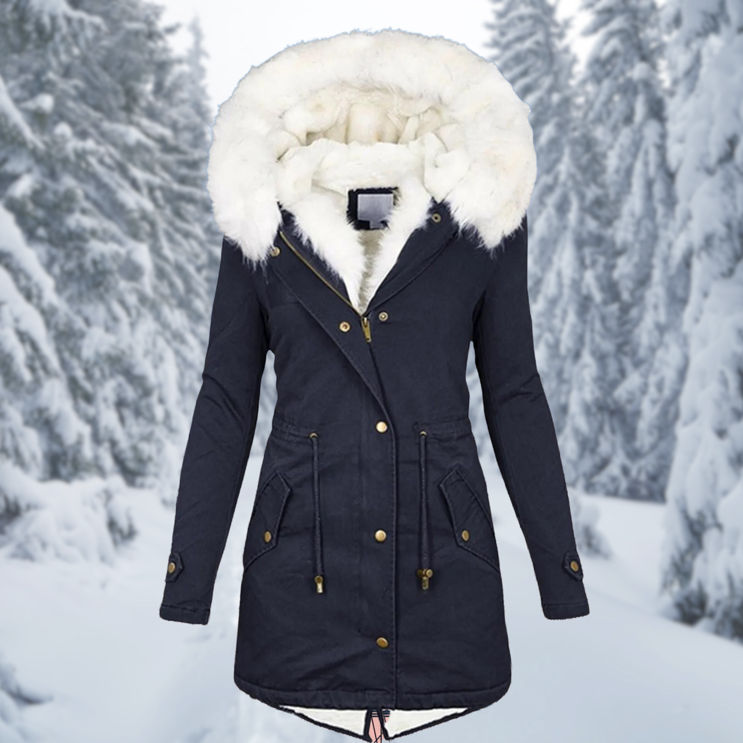 Women's Winter Warm Jacket, Mid-Length