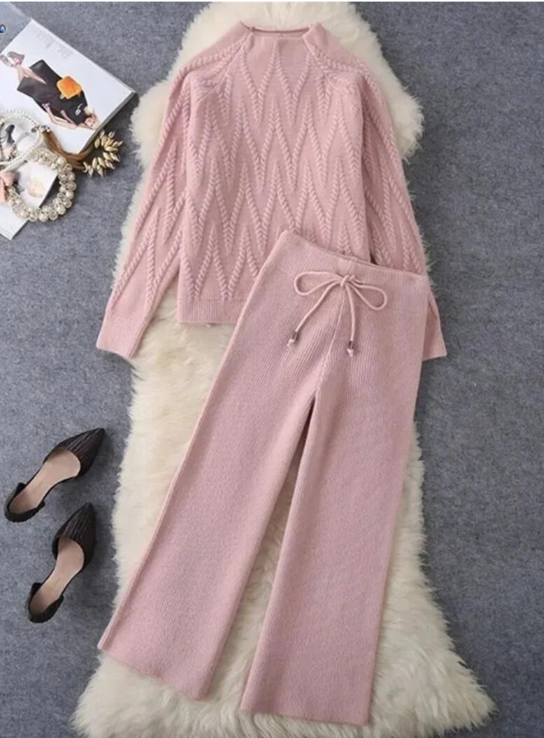 Valenzora knitted 2-piece sets