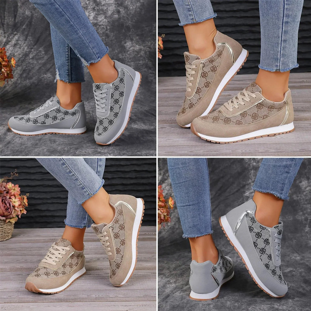 Valenzora | Comfortable flat shoes with floral prints
