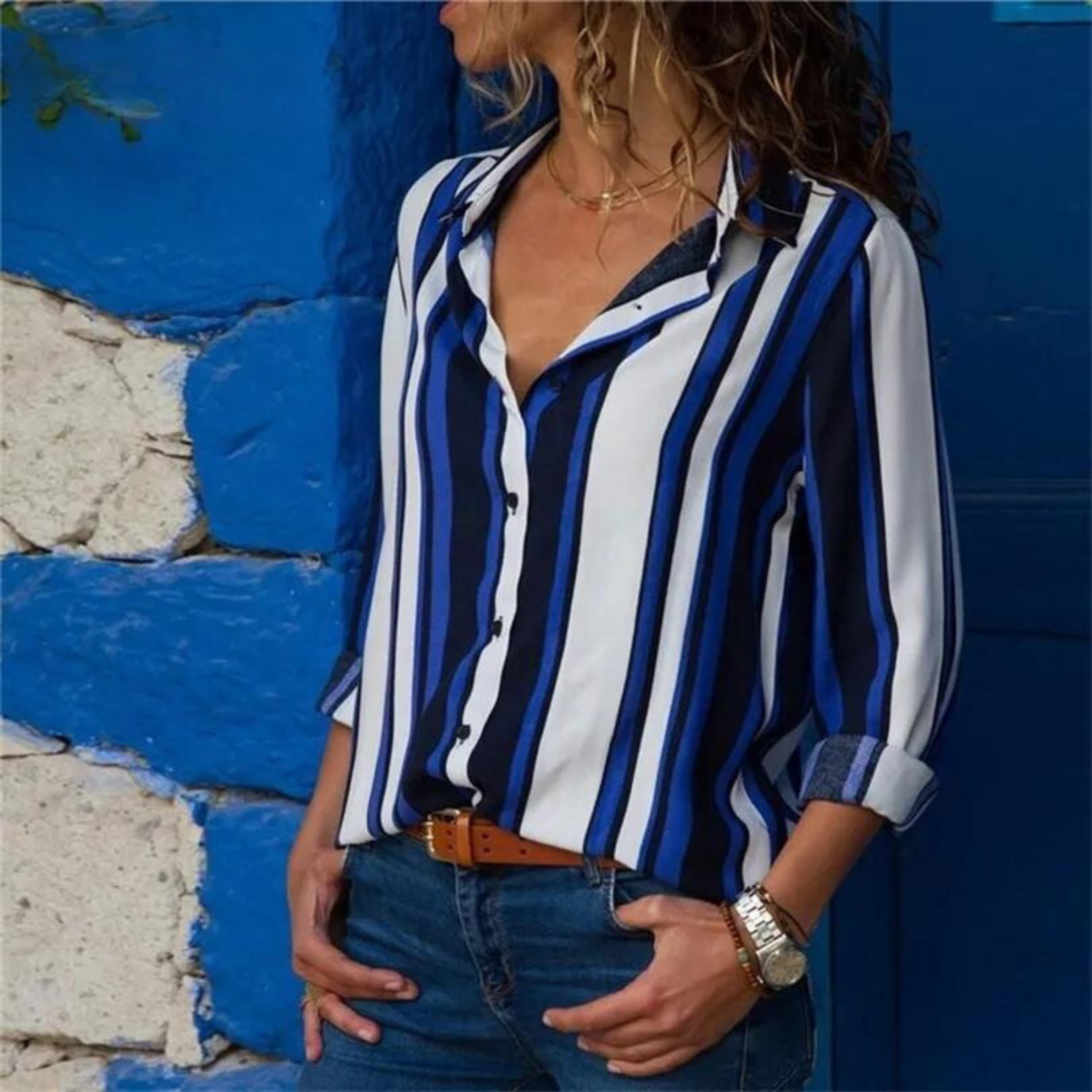 Valenzora - Striped casual