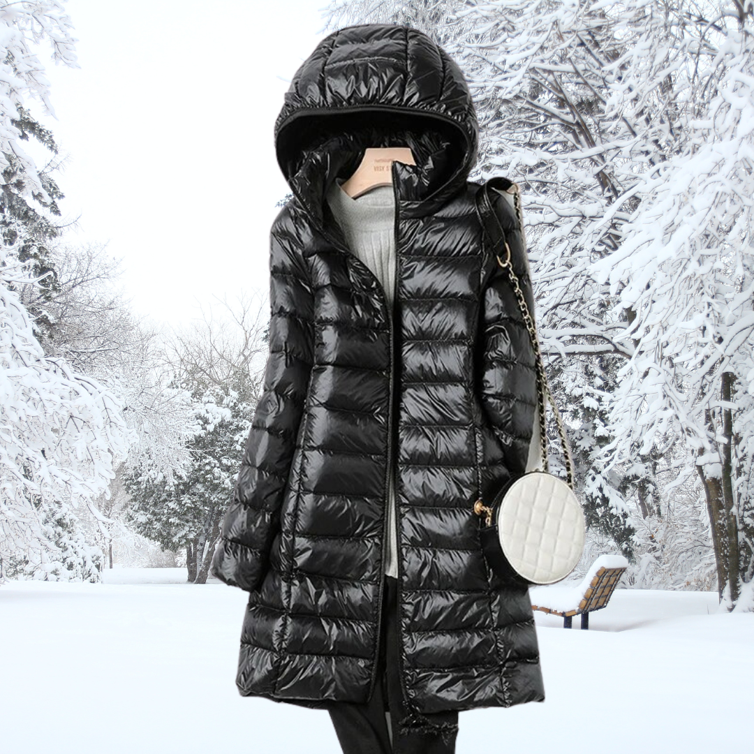 Valenzora | Women's Puffer Jacket - Quilted Winter Jacket with Hood and Zipper