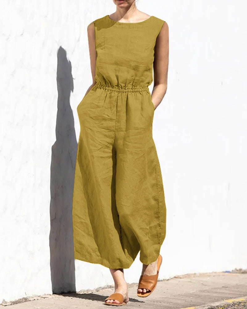 Valenzora | Classic Cotton Jumpsuit