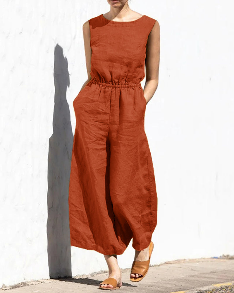 Valenzora | Classic Cotton Jumpsuit
