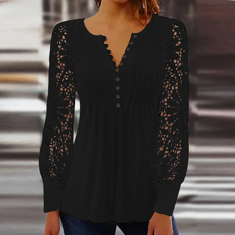 Cutipie™ - Elegant long-sleeved blouse