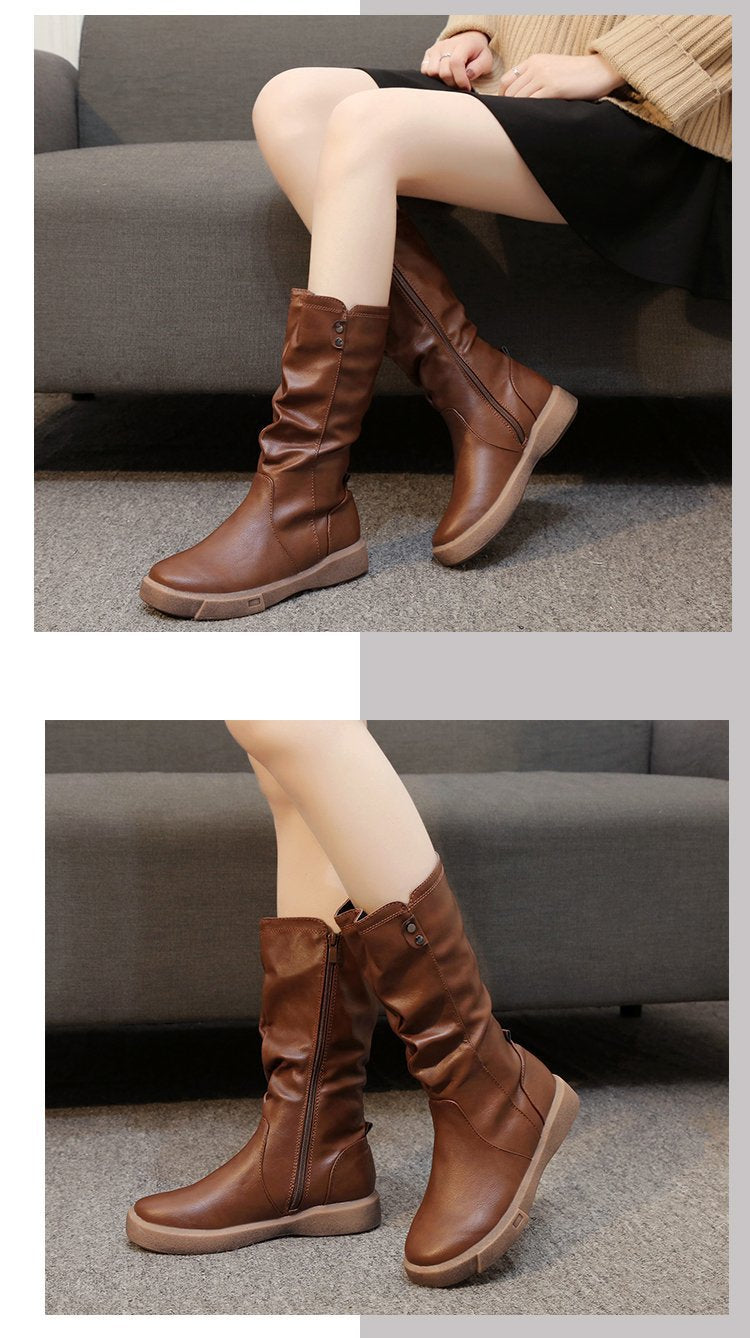 Valenzora | Leather winter boots 100% waterproof