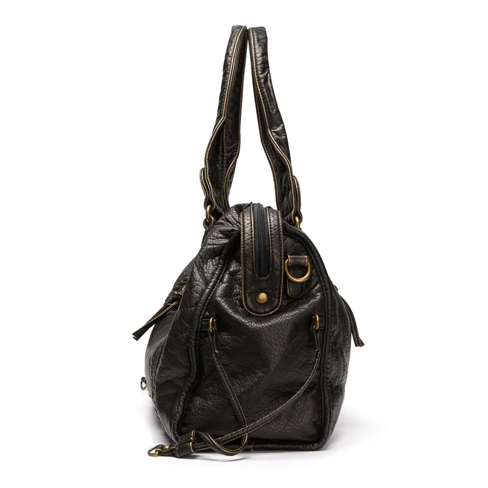 Obsidian - Luxury Black Leather Handbag