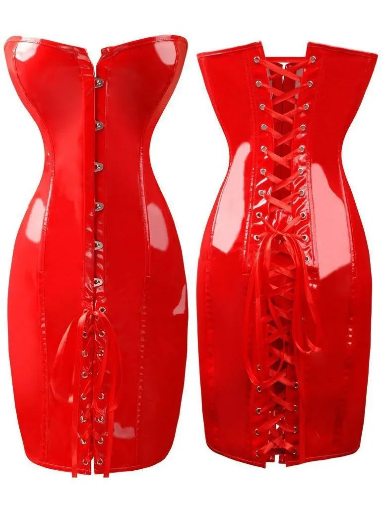 Valenzora | Trägerloses Latex-Kleid