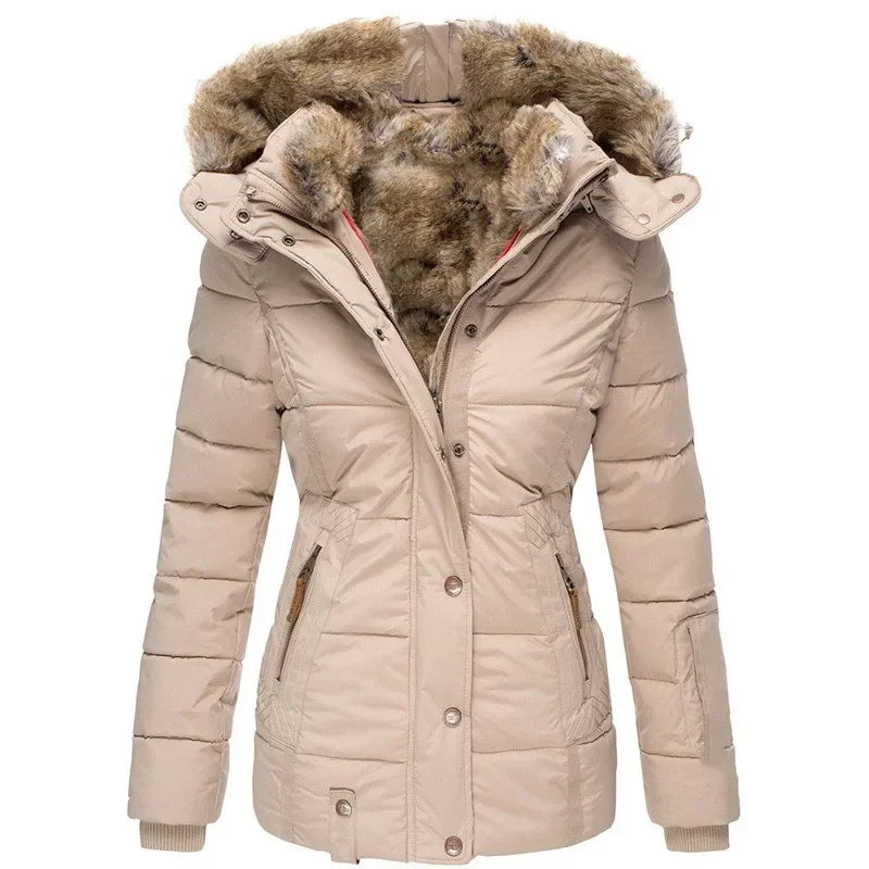 Valenzora - Winter coat with wool collar