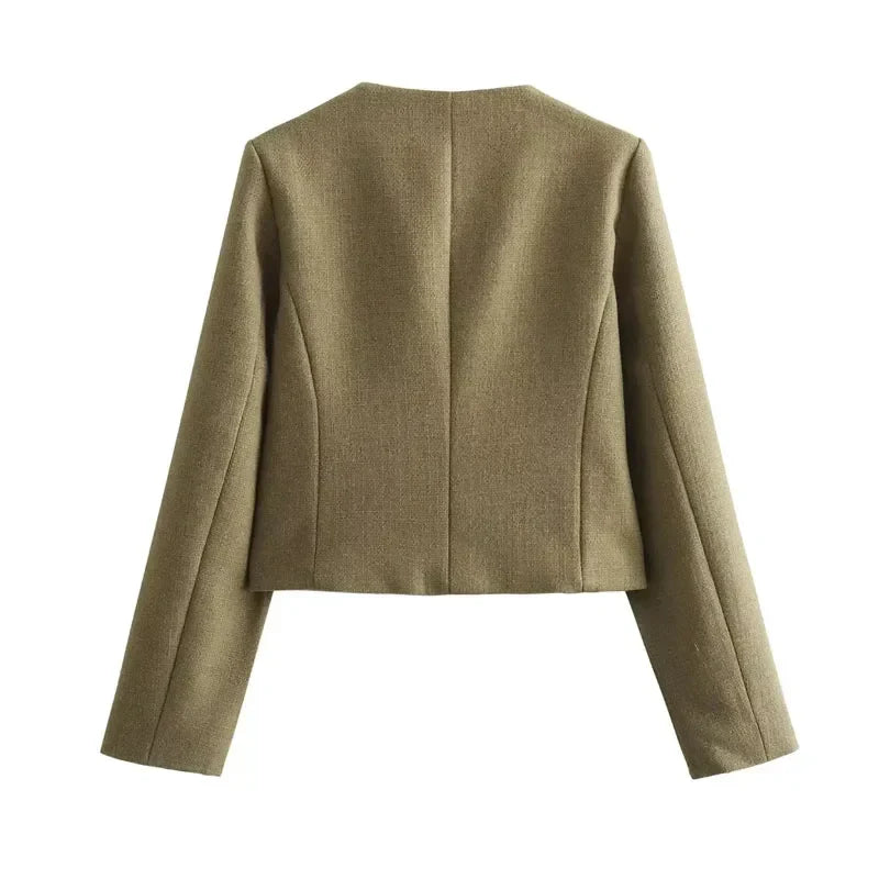 Valenzora | Chic and elegant blazer jacket with button closure for women