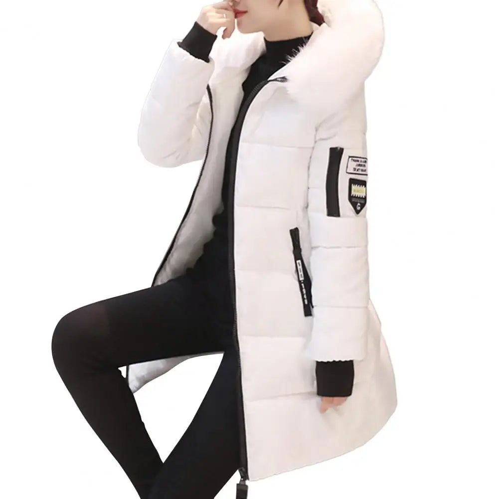 Valenzora | Winter jacket with striking collar and appliqués