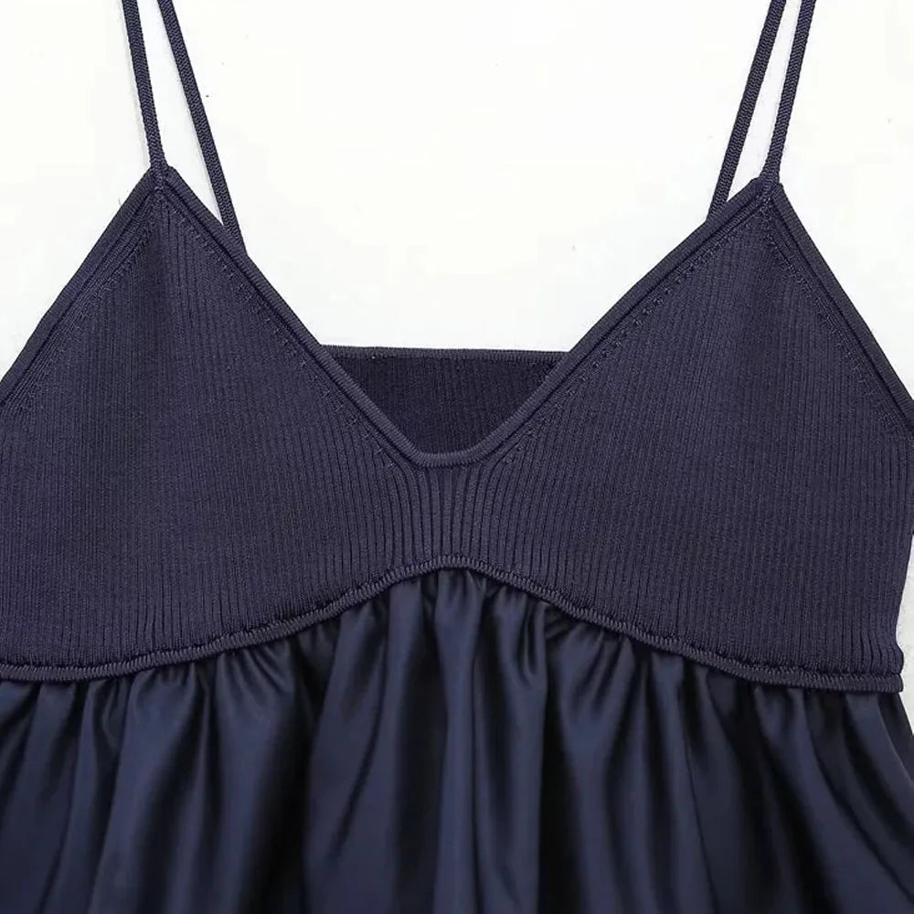 Sexy knitted crop top for women