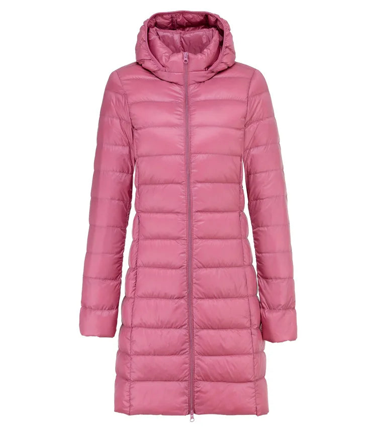 Valenzora | Long lightweight down jacket