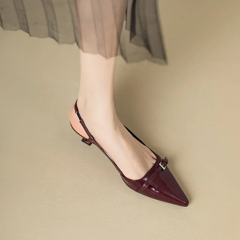 Valenzora | Lackleder-Sandalen mit bequemem Blockabsatz