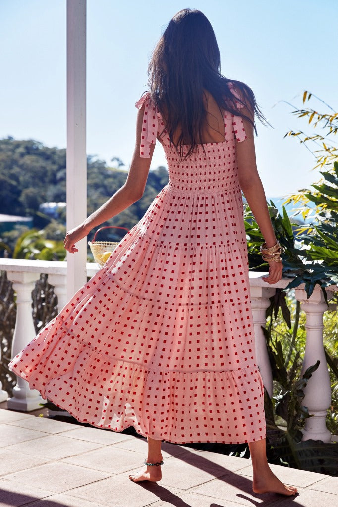 Valenzora - Casual midi dress with ruffles