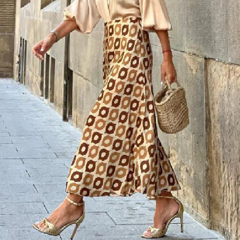 Valenzora | Boho satin skirt