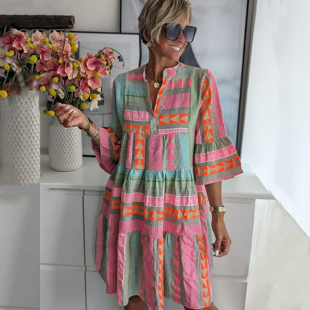 Valenzora | Boho Chic Loose Fit Dress