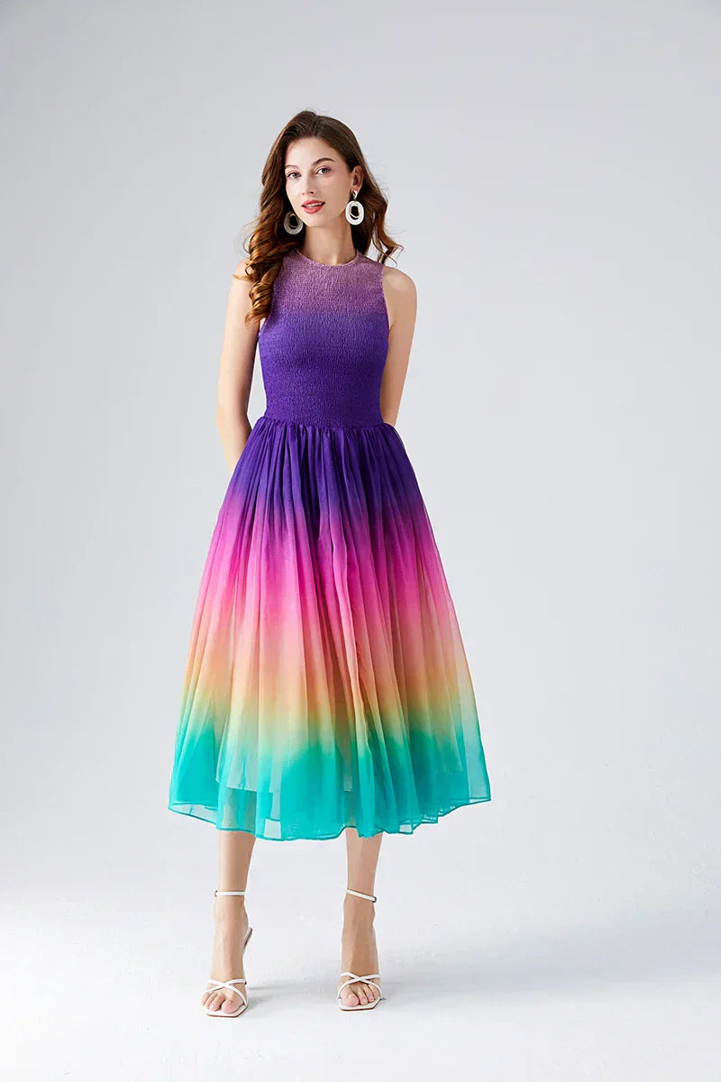 Valenzora | Golden Hour Harmony Midi Dress
