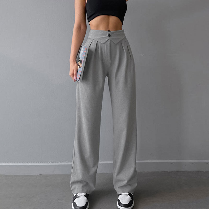 Valenzora | Stylish high-waisted trousers with pleats