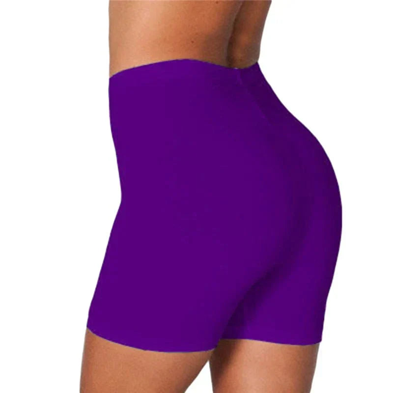 Valenzora | High Waist Stretch Fit Cycling Shorts Breathable Slim Athleisure Bottoms