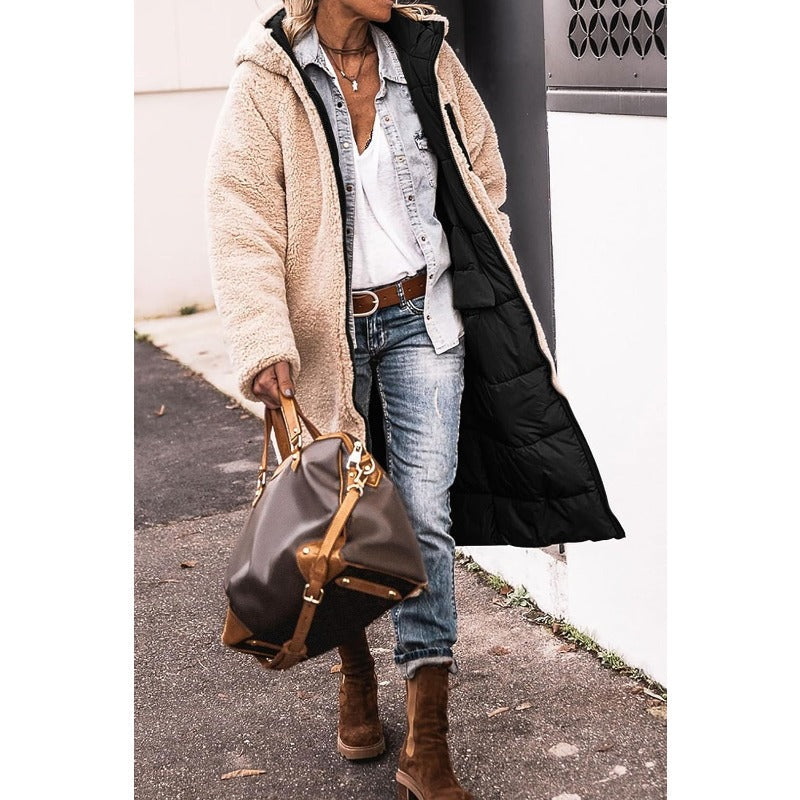 Valenzora | Double-breasted reversible jacket for women