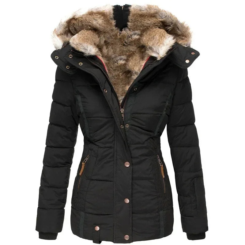 Valenzora - Winter coat with wool collar