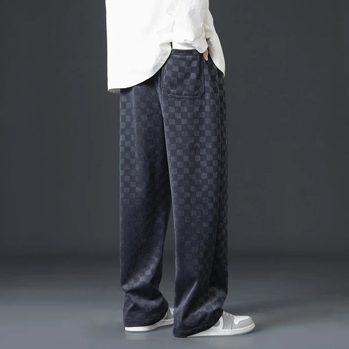 Valenzora | Stylish jogging pants with a checkered pattern