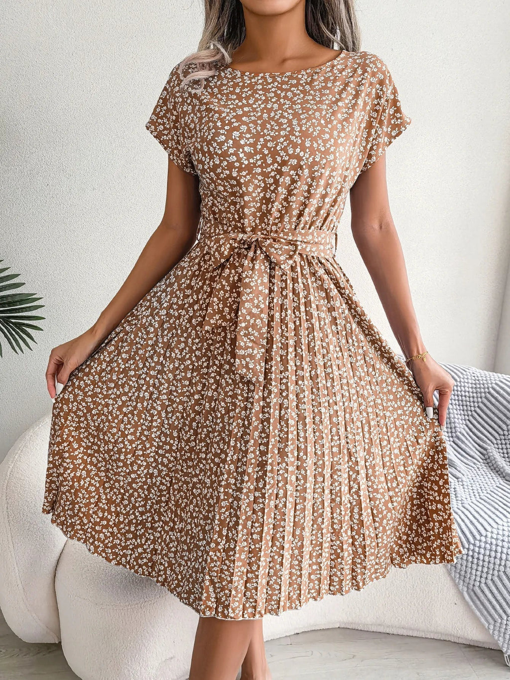 Veronica™ - Sommerliches Chiffonkleid mit Blumenmuster