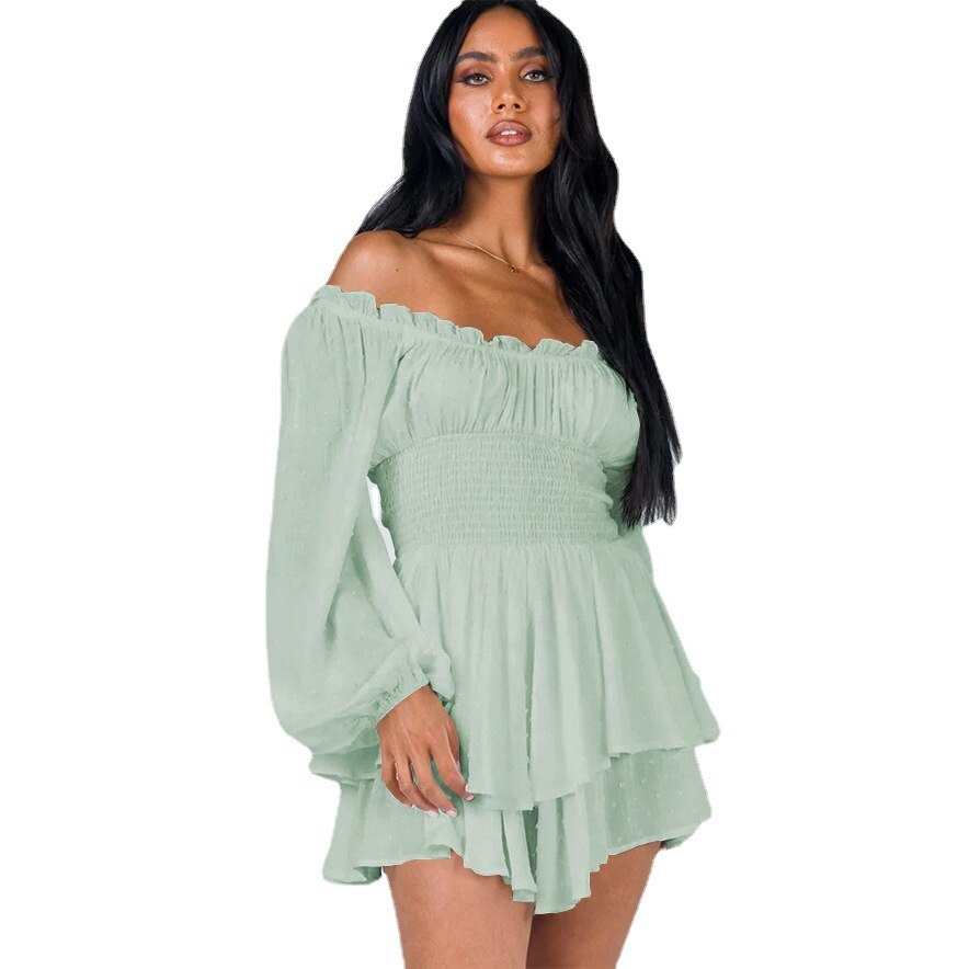 Valenzora - Flared dress with elasticated bodice