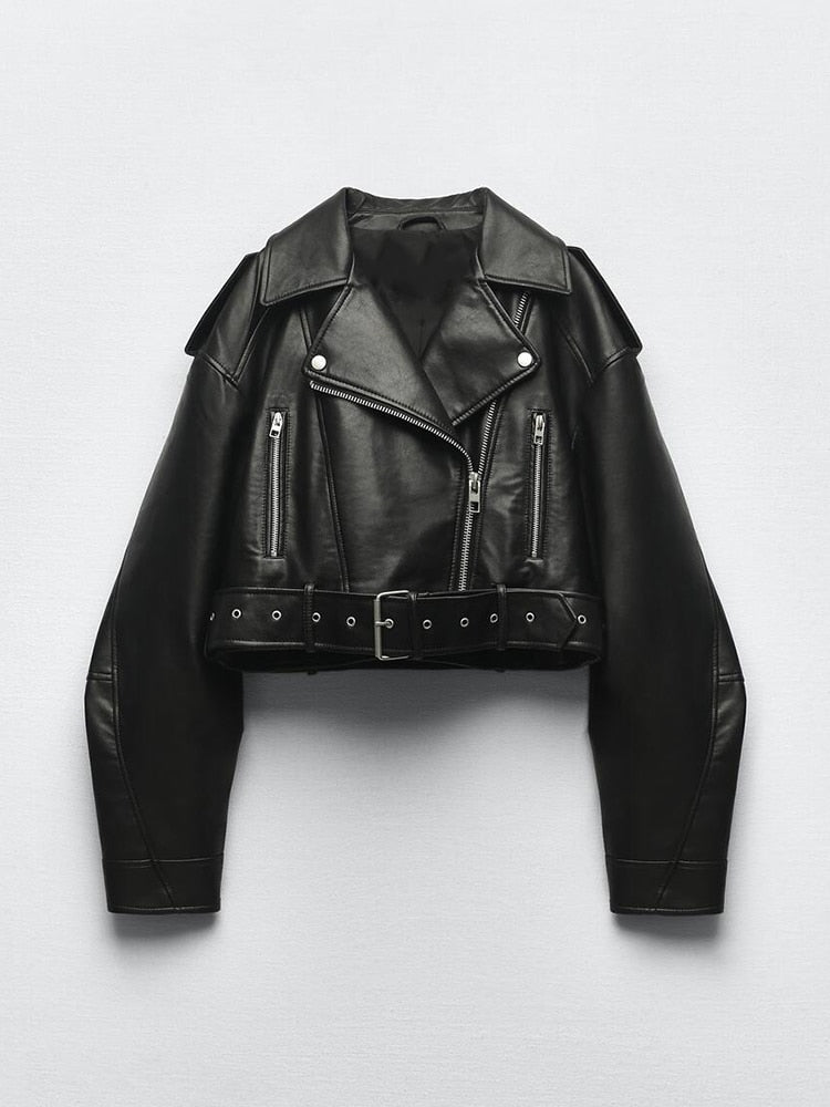 Valenzora – Vintage-Jacke aus veganem Leder