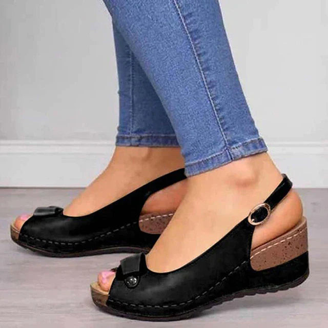 Valenzora | Orthopedic sandals with soft heels