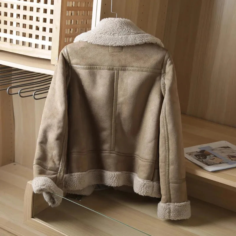 Valenzora - Thick Warm Suede Jacket