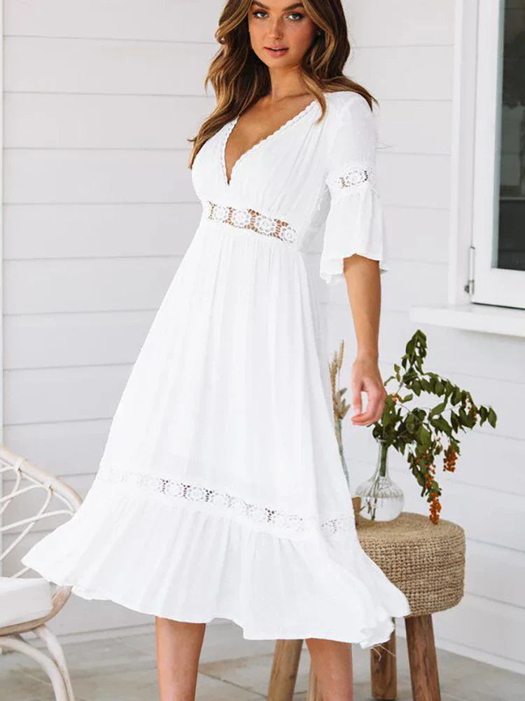 Valenzora | Boho Midikleid