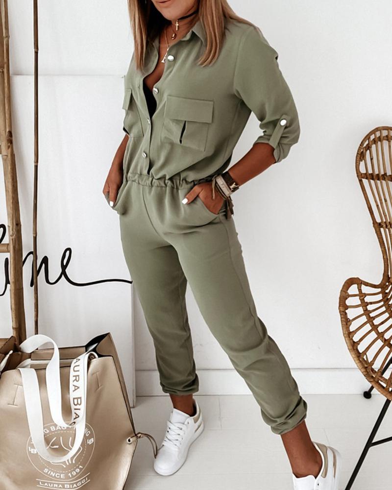 Valenzora | Eleganter langärmeliger Jumpsuit für Damen